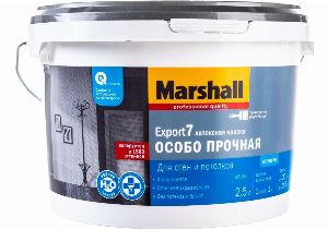 MARSHAL EXPORT 7 ОСОБОПРОЧНАЯ краска латексная для стен и потолков,матовая,база BW (2.5 л)