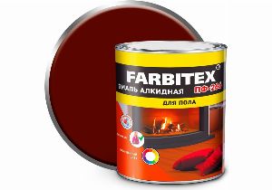 Эмаль ПФ-266 для пола красно-коричневый (2,7кг) FARBITEX