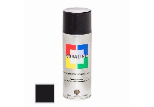 Краска аэрозольная CORALINO Черный глянцевый (520мл,200г) RAL9005