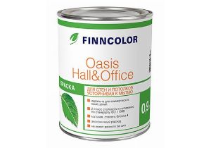 Краска OASIS HALL@OFFICE база С 0,9л д/стен и потолков устойчивая к мытью Тиккурила