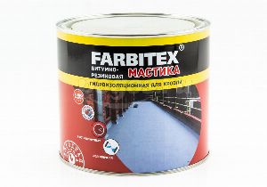 Мастика битумно-резиновая д/кровли (2кг) FARBITEX