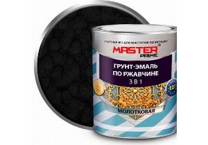 Грунт-эмаль по ржавчине 3 в 1 молотковая Черный (2л) FARBITEX ПРОФИ MASTER