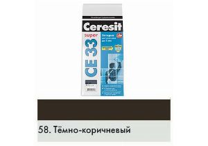 Затирка Ceresit тем.коричневая 2кг 