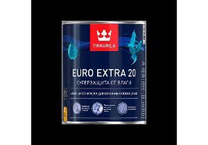 Краска EURO EXTRA-20 2,7л моющаяся д/влажных помещений Тиккурила