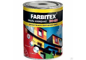 Эмаль ПФ-115 черный (0,8кг) FARBITEX