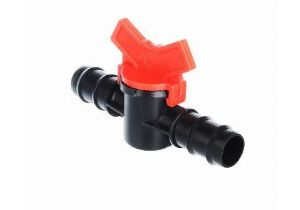 Кран проходной для шланга д20х20мм, пластик