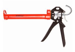 Пистолет для герметиков 9 полукорпусной усил хромир 14231
