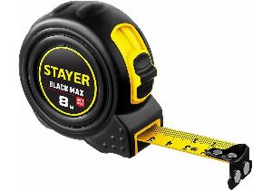 Рулетка 8мх25мм STAYER BLACKMAX (3410-08)