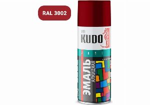 Краска аэрозоль RAL 10042 темно-красная 520мл KUDO