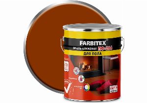 Эмаль ПФ-266 для пола желто-коричневый (2,7кг) FARBITEX