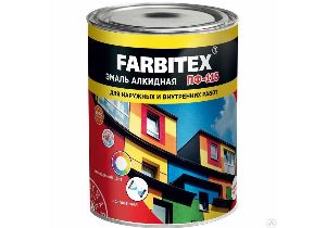 Эмаль ПФ-115 желтый (0,8кг) FARBITEX