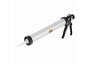 Пистолет для герметика 750мл закрытый, алюм. корпус, круглый шток 8мм (МИ 886485)