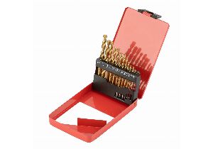 Набор нитридтитан. сверл по мет., 1,5-6,5мм (через 0,5мм+3,2мм,4,8мм), HSS, 13шт. //Matrix (МИ72386)