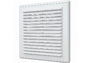 Вентиляц. решетка пластик150х150мм с сеткой 75021