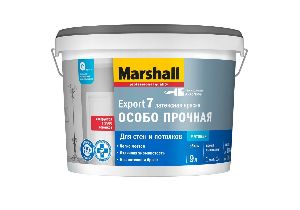 MARSHAL EXPORT 7 ОСОБОПРОЧНАЯ краска латексная для стен и потолков,матовая,база BC (9 л)
