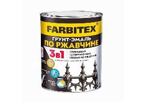 Грунт-эмаль по ржавчине 3 в 1 Синий (1,8кг) FARBITEX