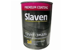 Грунт-эмаль Славен черный 0,5 кг