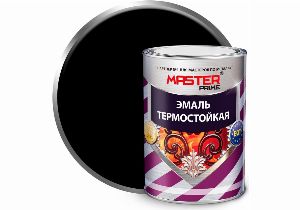 Эмаль термостойкая черная (0,4кг) Master Prime