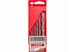 Набор сверл по мет. 6шт (d=2-8мм), быстрореж. сталь P6M5 STAER PROFI