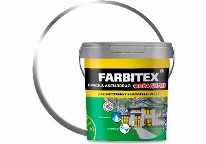 Краска акриловая фасадная (1,1кг) FARBITEX